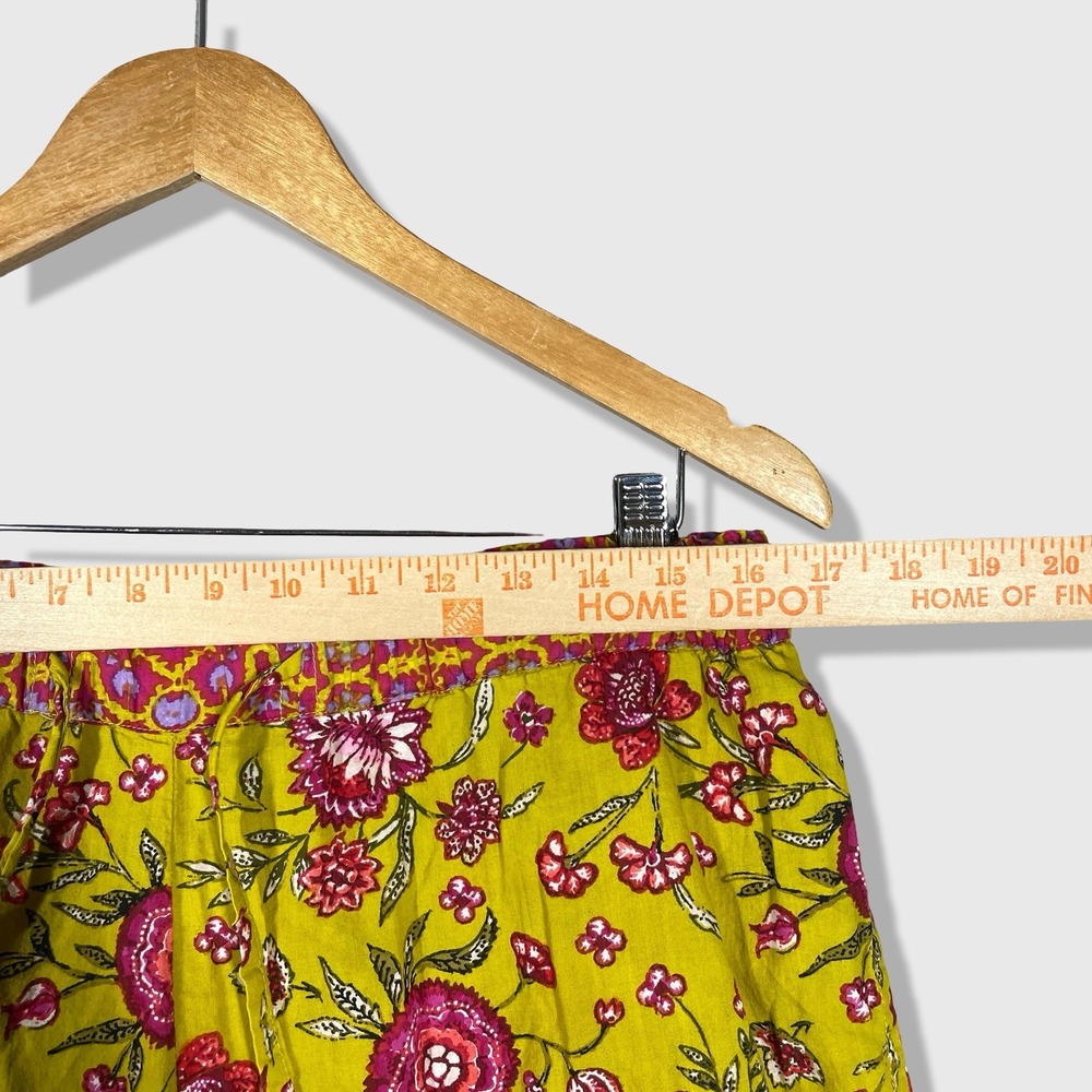 Sundance Floral Cotton Pants Womens S Lightweight Boho Cottagecore Botanical - Picture 5 of 8